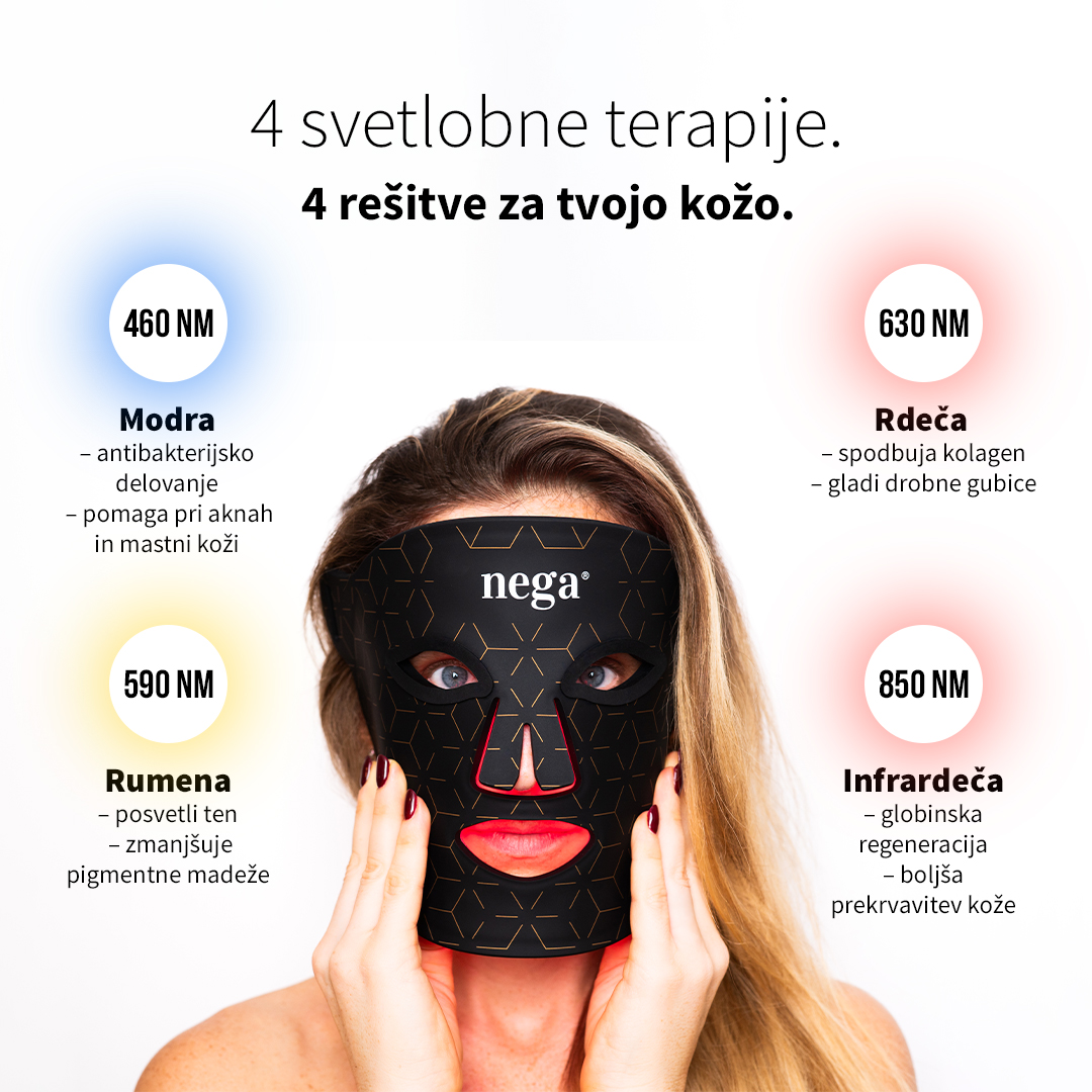 4 tipi LED svetlobne terapije